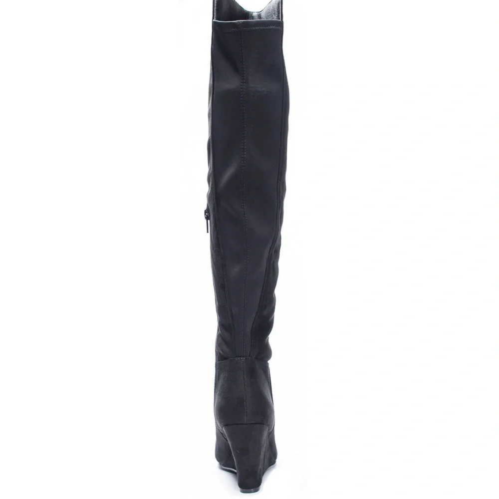 Chinese Laundry Black Over-the-Knee Boots‎